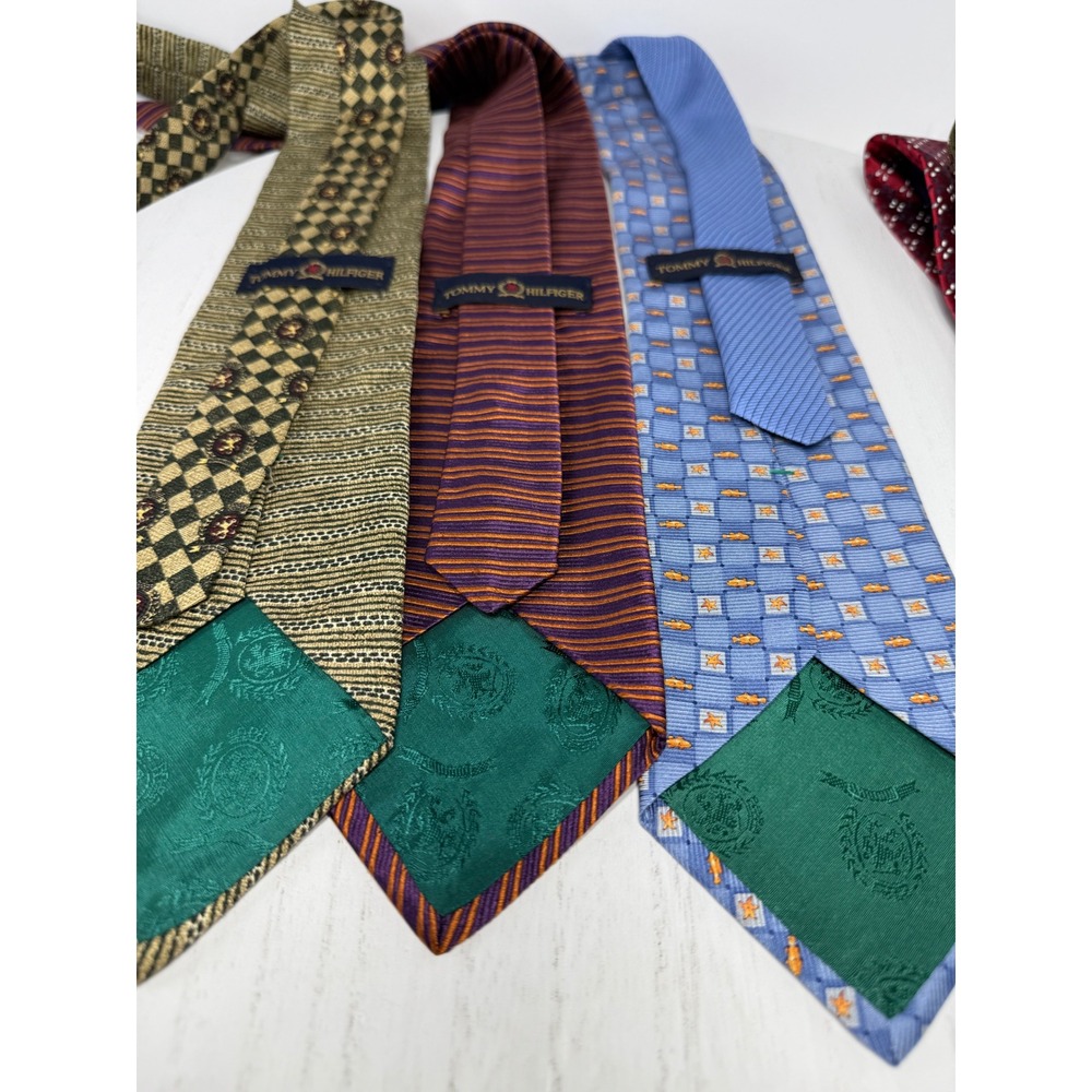 Tommy Hilfiger Mens Tie Lot Silk Blend Neckties Multiple Patterns - Picture 7 of 16